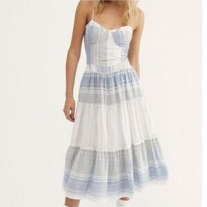 Jen's Pirate Booty Free Purple Carla Midi Dress Medium